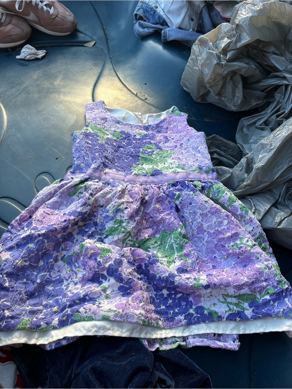 The Children's Place Lavender Floral Lace Party Dress